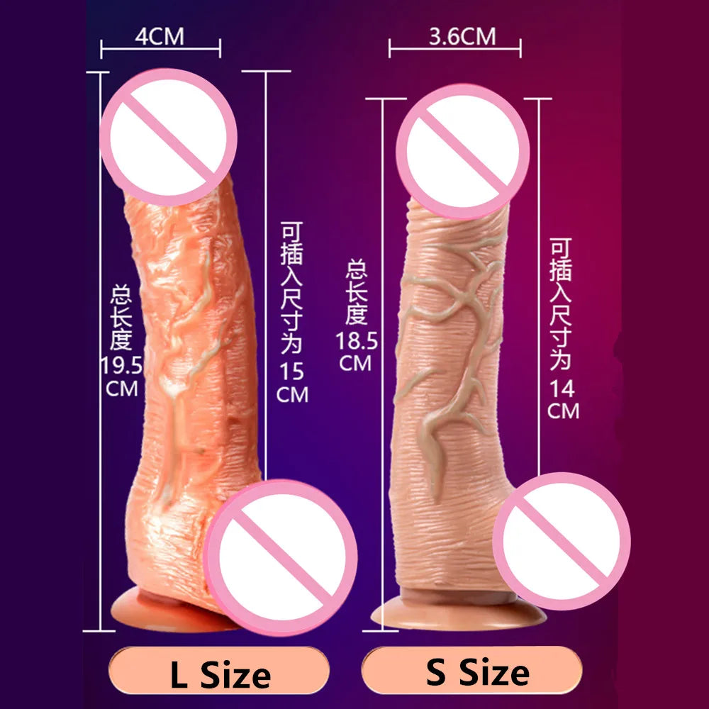 Beheizbarer Realistischer Vibrator mit Fernbedienung – Teleskop-Vibration & 10 Modi | Xespera21