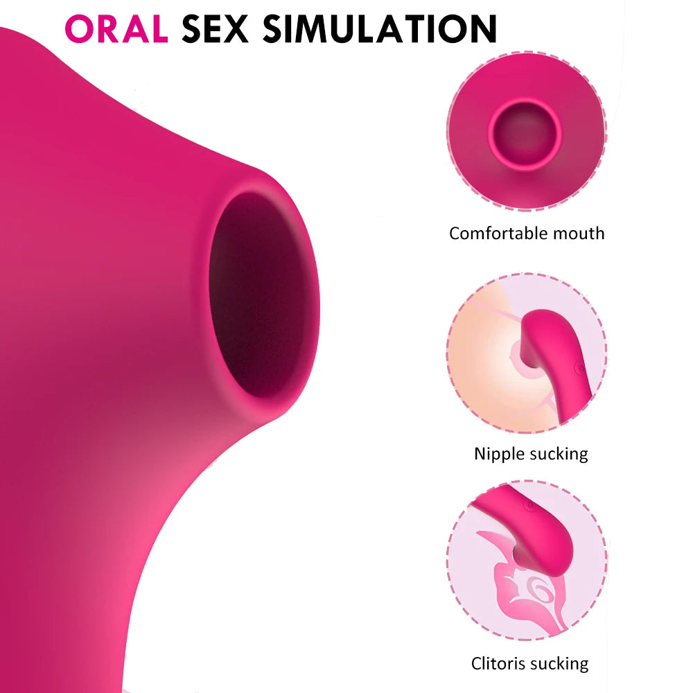 Klitoris Saug-Vibrator – 10 Intensitäten | Wasserdicht & USB-aufladbar