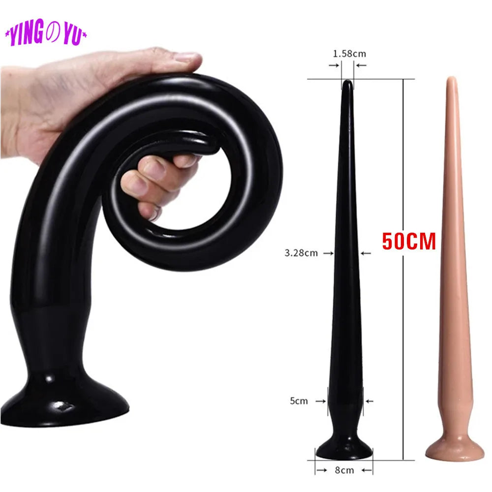 50 cm Anal Dildo & Plug-Schlange – Extra lang & flexibel | Silikon | Für intensive Anal-Dehnung | Xespera21