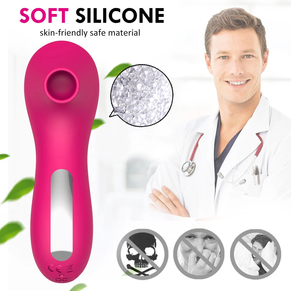 Klitoris Saug-Vibrator – 10 Intensitäten | Wasserdicht & USB-aufladbar