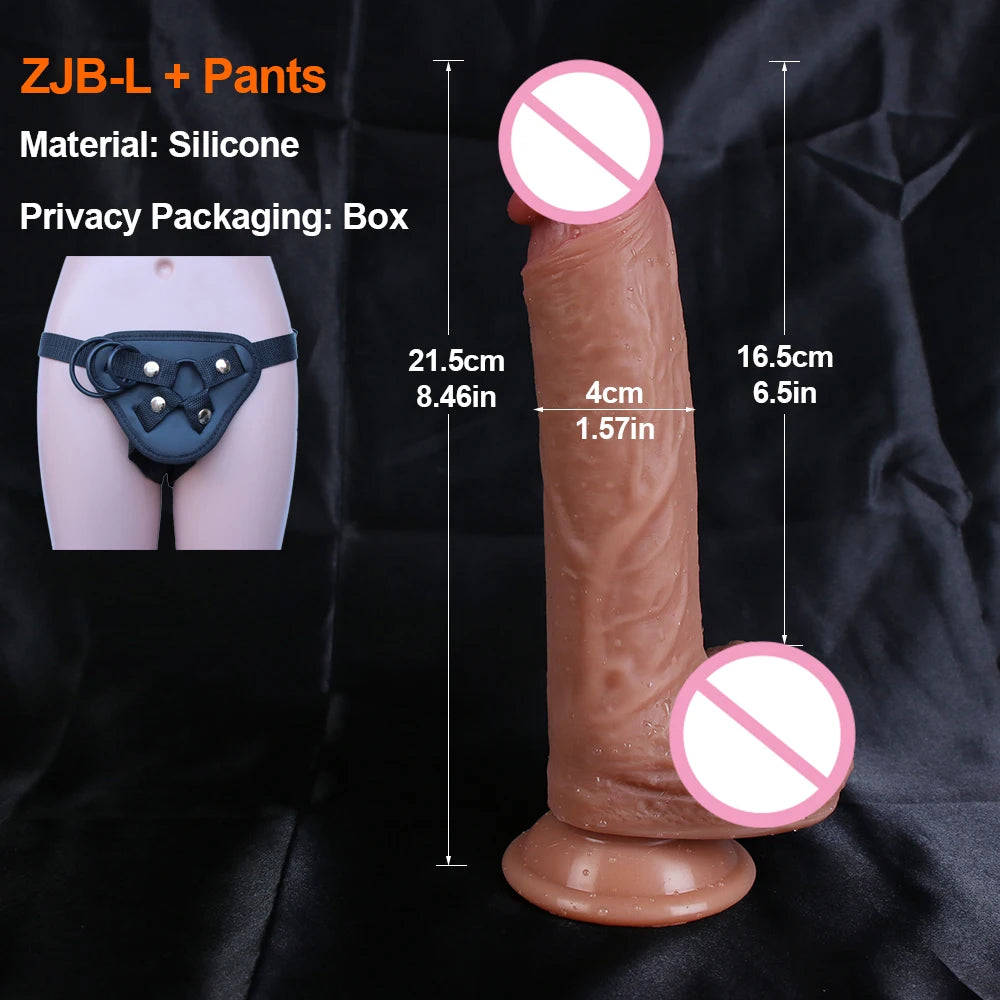 Realistischer Dildo mit Saugfuß – 18 cm | Flexibel & hautähnlich