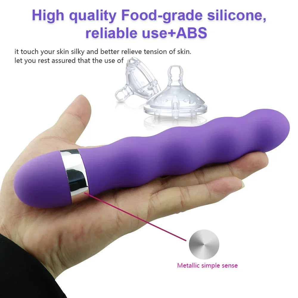 WAKEWAY G-Punkt Vibrator & Butt Plug – Multi-Speed | Klitoris & Anal-Stimulation | Lila & Rosa | Xespera21