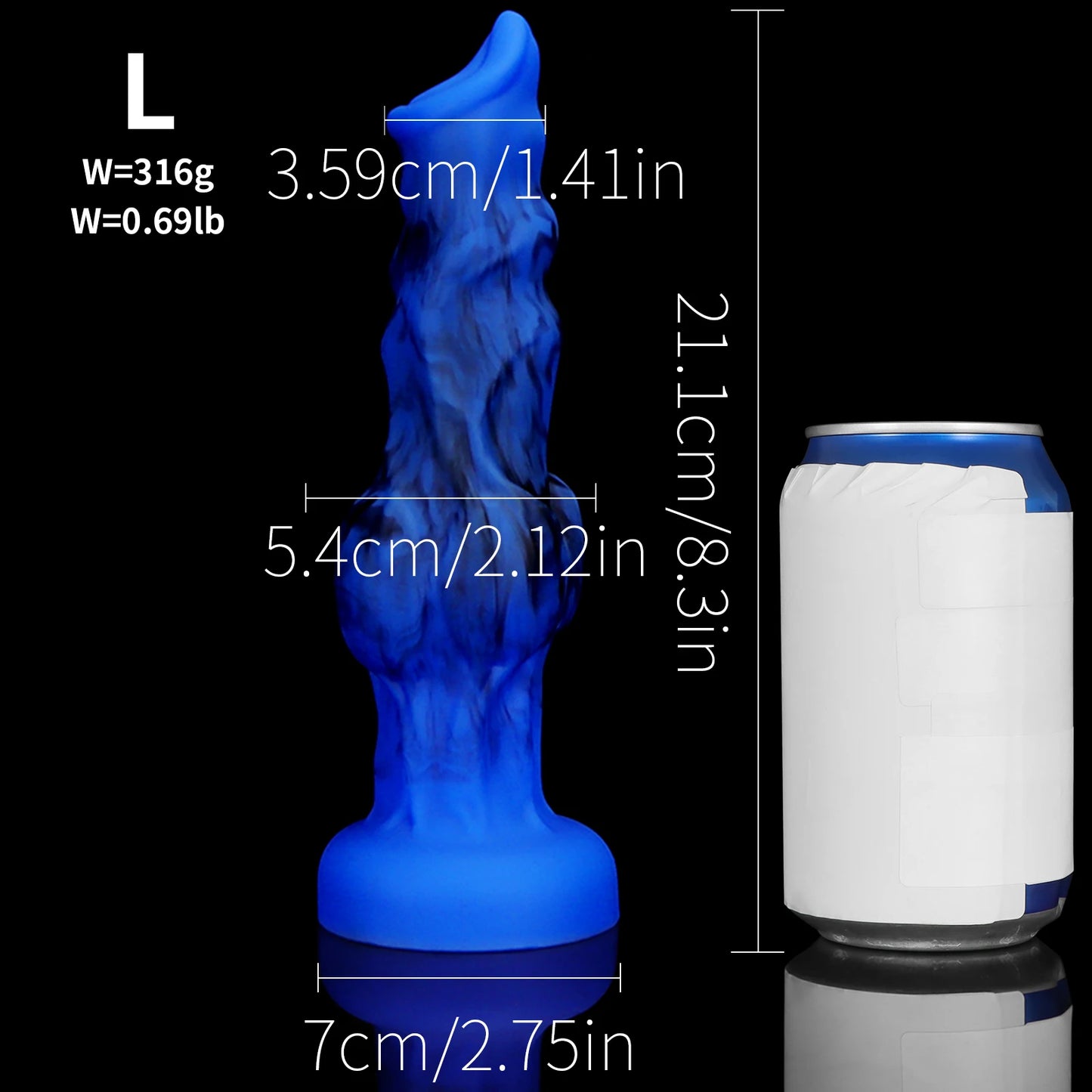 Realistischer Fantasy-Knoten-Dildo – Flüssigsilikon | Tierisch inspiriert, weich & flexibel | 5 Größen & Farben | Xespera21