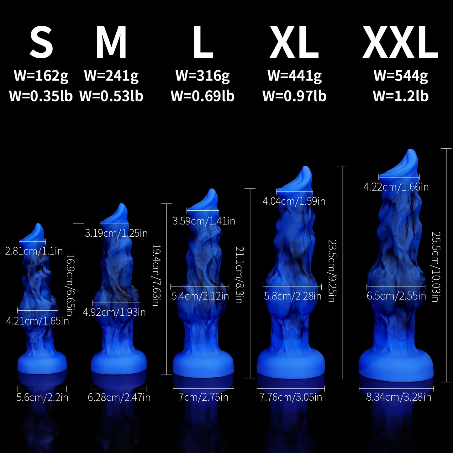 Realistischer Fantasy-Knoten-Dildo – Flüssigsilikon | Tierisch inspiriert, weich & flexibel | 5 Größen & Farben | Xespera21