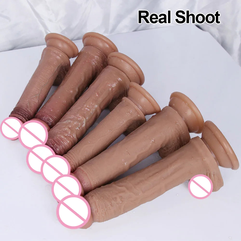 Realistischer Dildo mit Saugfuß – 18 cm | Flexibel & hautähnlich