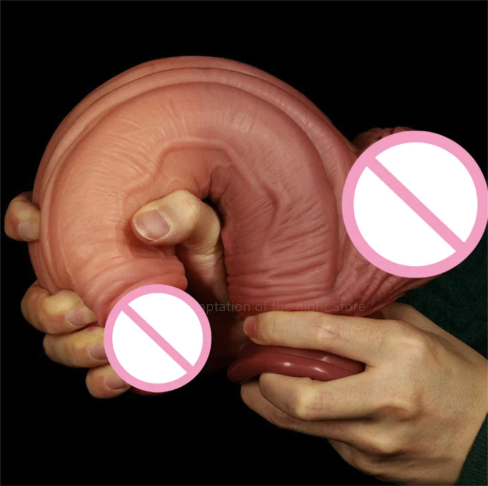 XXL Realistischer Dildo mit Saugfuß – 27×6 cm | Super weich & hautähnlich | G-Punkt Stimulator in 3 Größen | Xespera21
