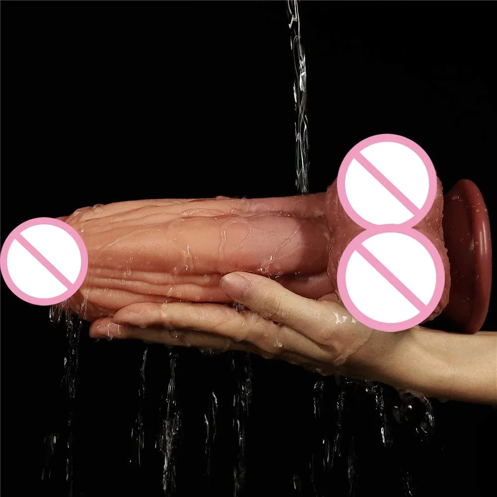 XXL Realistischer Dildo mit Saugfuß – 27×6 cm | Super weich & hautähnlich | G-Punkt Stimulator in 3 Größen | Xespera21
