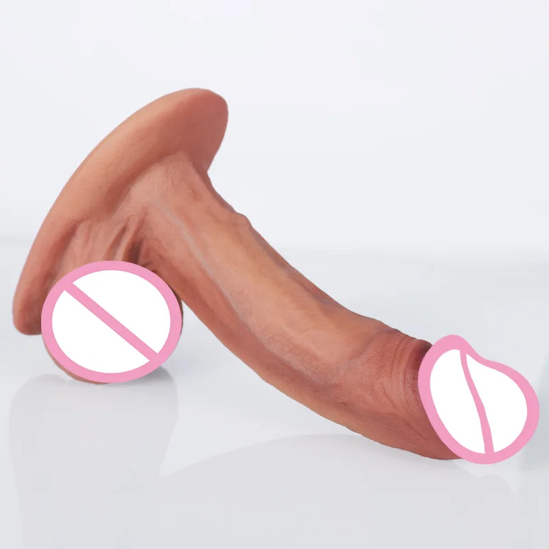 Harter Realistischer Dildo mit Saugnapf – Flüssigsilikon, 3 Größen | Großer künstlicher Penis für Anus & Vagina | Xespera21